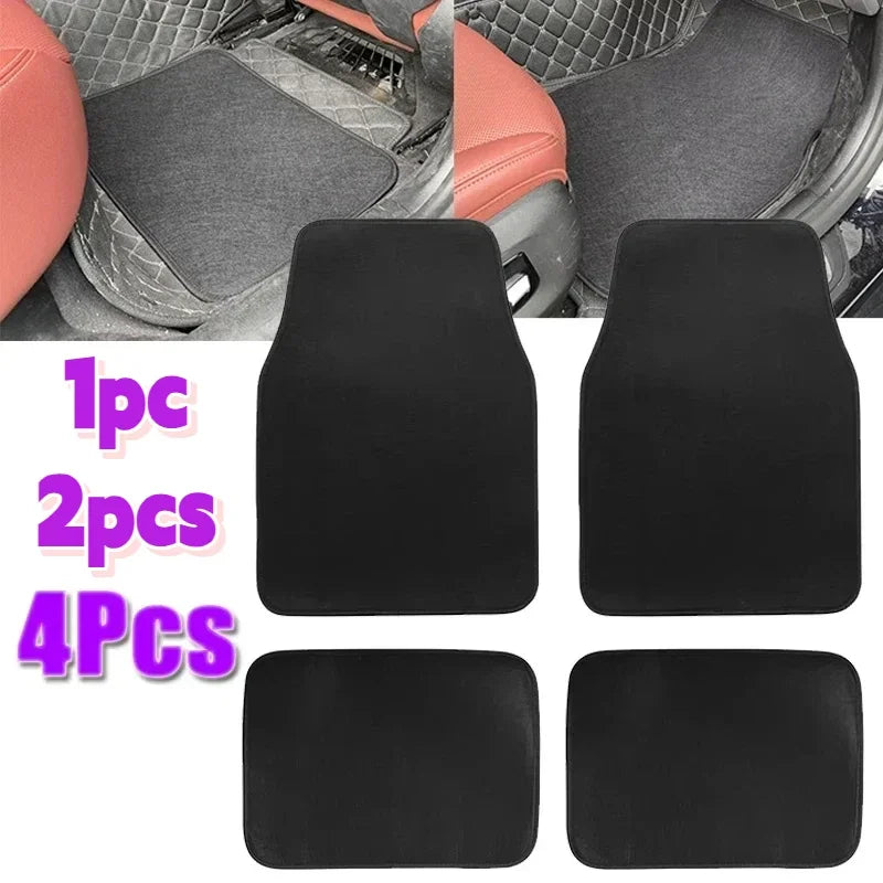 Universal Car Automotive Carpet Floor Mats 1/2/4pcs For Auto SUV Sedans Vans Accessories Dirt and Wear-resistant