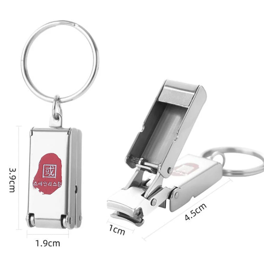 Nail Clipper 2023 New Folding Durable Pocket Second Generation Germany Deformation Cute Stainless Steel Magnetic Absorption Nano
