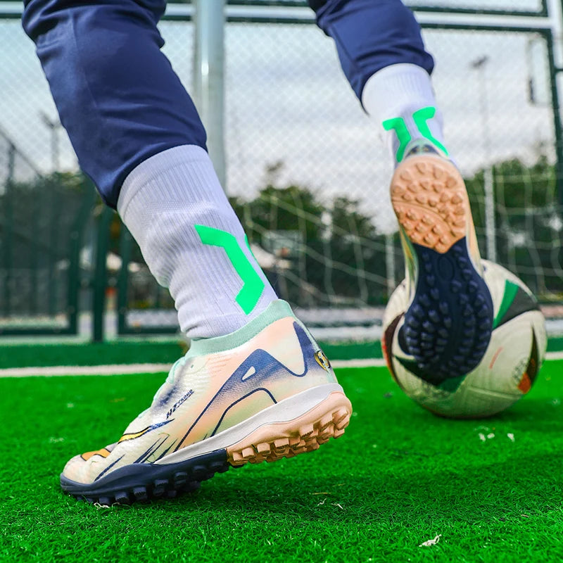 2026 Summer New Comfortable Adult Football Shoes Shock Absorbed Support Versatile Sports Shoes Professional Balance Spiked Shoes