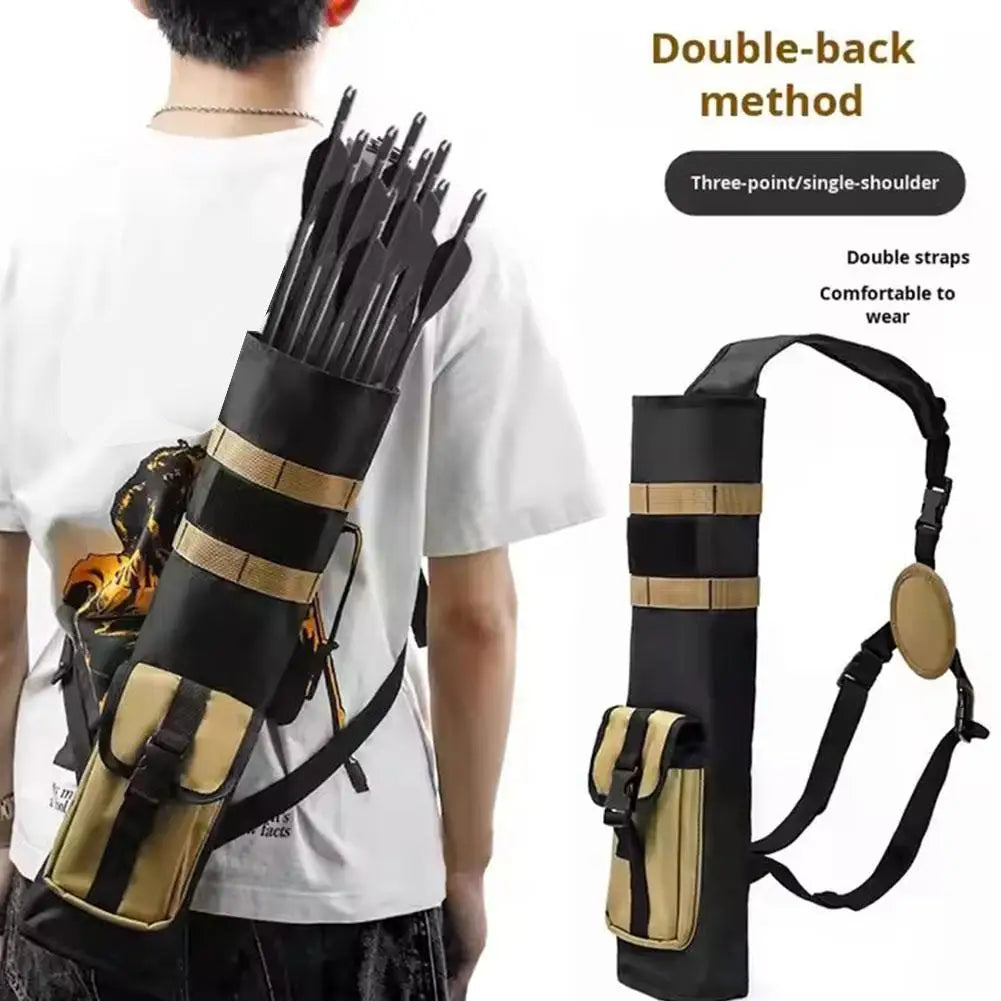 Archery Quiver For There-point Formula, Multifunctional Archery Quiver With Adjustable Strap And Pockets , Tactical Arrow Holder