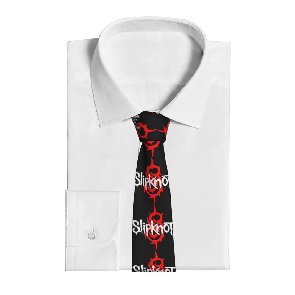 Slipknots Neckties Men's Customized Silk Heavy Metal Rock Music Gift Neck Tie for Office