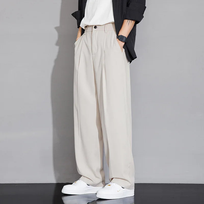 New Outdoor Pants Loose Straight Leg Pants Casual Pants Spring And Summer Ice Silk Pants Work Clothes Sports Men's Sports Pants