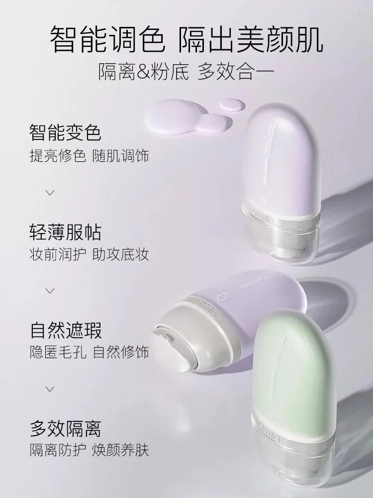 Color change isolation cream Sunscreen Base before makeup Isolate Moisturize and replenish concealer three in one