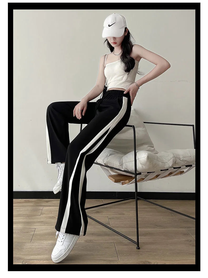 Slimming Straight Leg Pants for Women Spring Summer New Sle plus Size Casual Wide Leg Trousers Loose Comfortable Student Sp...