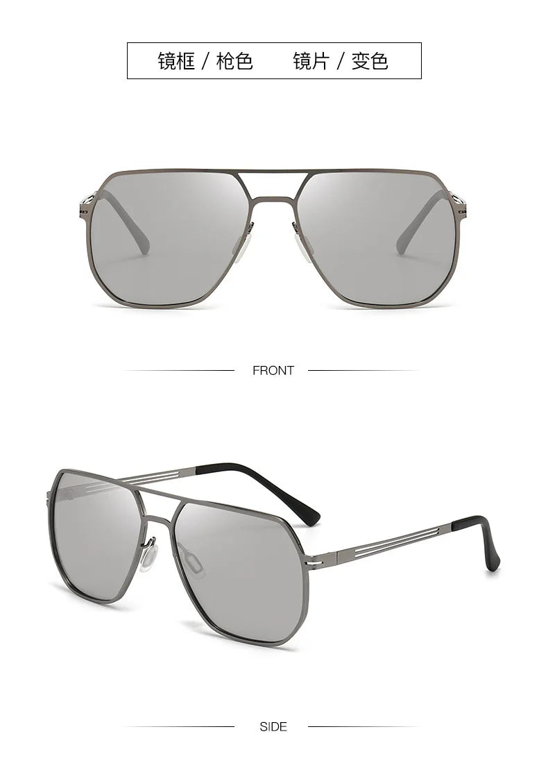 2026 New Men Polarized Sunglasses Special for Driving, UV Protection Trendy Photochromic Sun Glasses