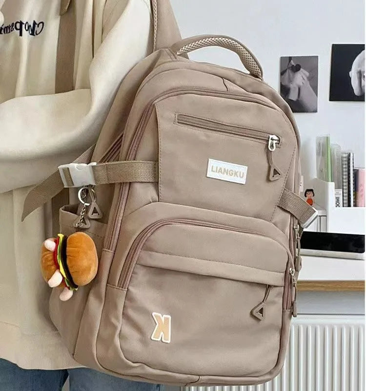 Cute School Bag Large Capacity School Backpacks High School College Student Bag Instagram Style Laptop Backpack for Girls