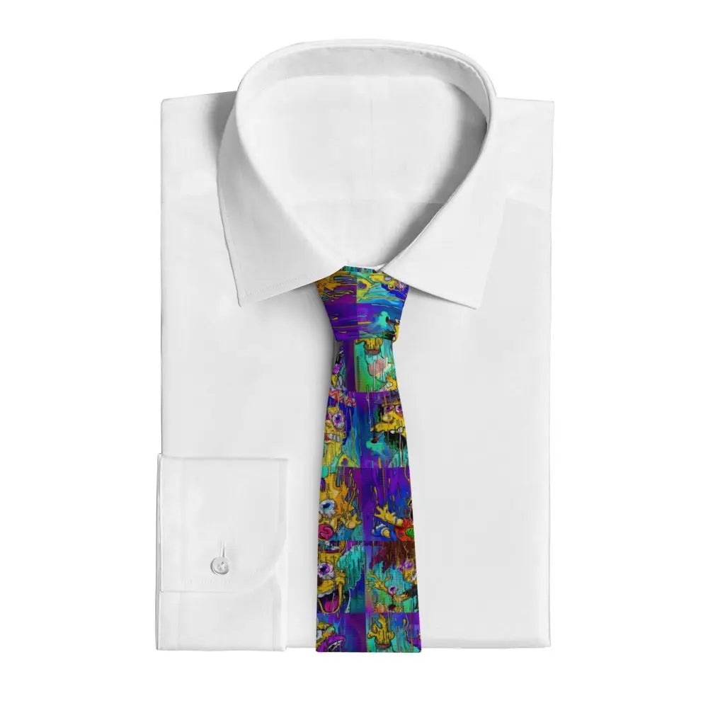 Personalized The S-Simpsones Homer Neck Ties Men Formal Silk Wedding Neckties