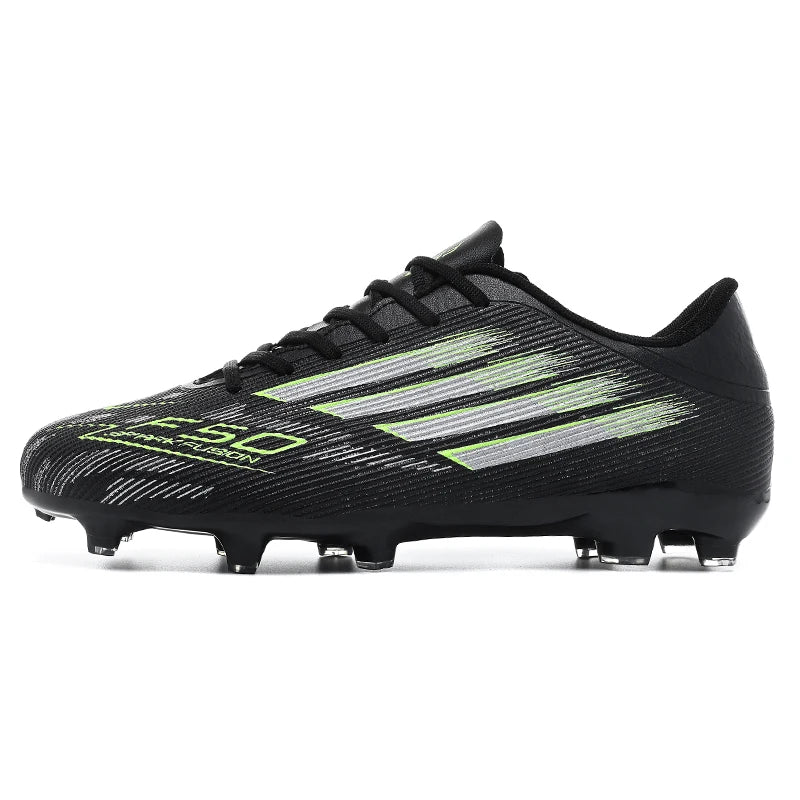 Adult Football Shoes Lightweight Wear-resistant Soccer Boots Anti-slip Outdoor Turf Training Sports for Men Youth Daily Match