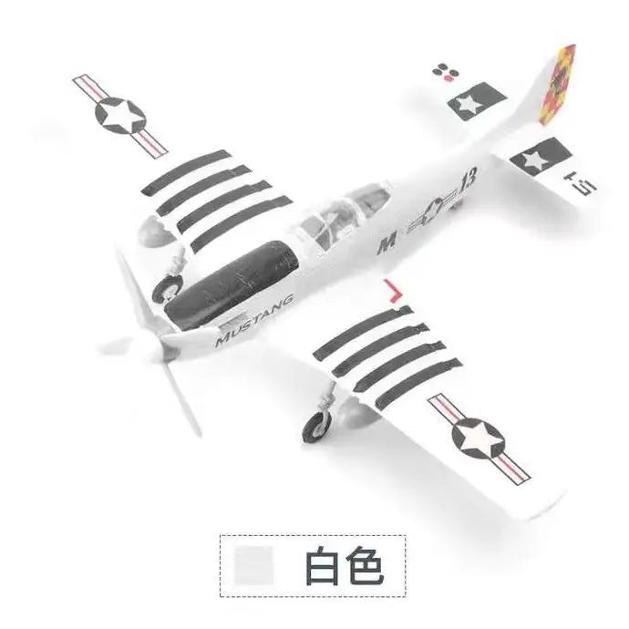 1/48 WWII Fighter Model Pirate Mustang Spitfire Hurricane BF109 4D Assemble Aircraft Plastic DIY Airplane Toy Building Kits