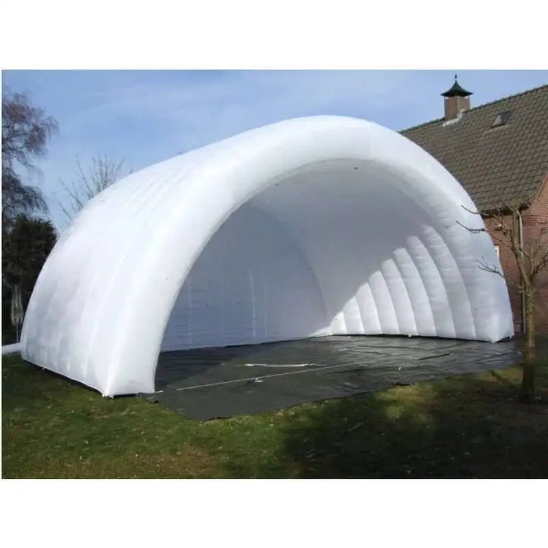 Giant Red Tent While Iatable Stage Cover Shelter Air Roof For Outdoor Activities And Promotion Display