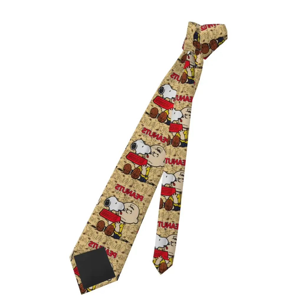 Personalized Fashion S-Snoopys Neckties Men Silk Cartoon Office Neck Tie