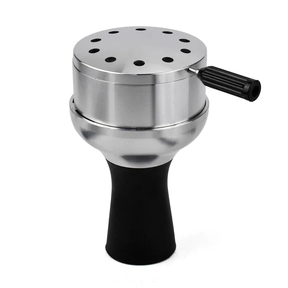 CRUSHER Arab Shisha Hookah Metal Bowl Set Charcoal Holder with Cover Heat Heat Management System Chicha for Smoking Accessories