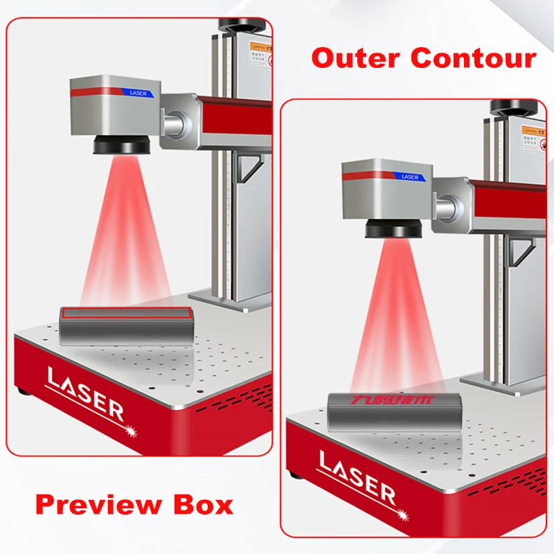 50W Raycus Fiber Laser Marking Machine 30W Laser Engraver Nameplate Engraving Metal Carving for PVC Plastic Stainless Steel