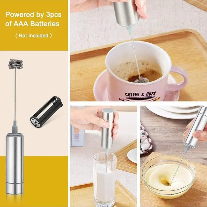 Electric Milk Frother Handheld Egg Beater Foamer Coffee Maker Electric Blender Mixer Mini Portable Blender Kitchen Tool