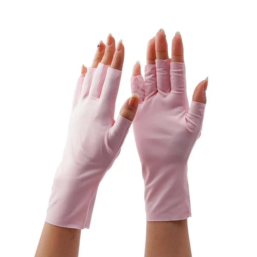 Women Sunscreen Gloves Fingerless Gloves Summer Sunscreen UV Protection Multicolor Gloves Woman Driving Glove Female Touchscreen