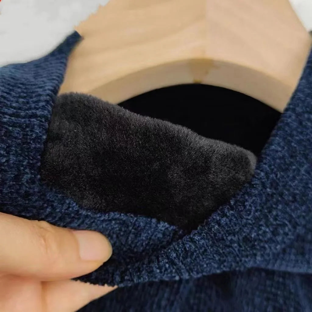 Men's Sweater Wool Warm Pullovers O-Neck Knit Winter Fit Tops Male Thick Knitwear Mens Jumpers Bottoming Shirt Plus Size 4XL 3XL