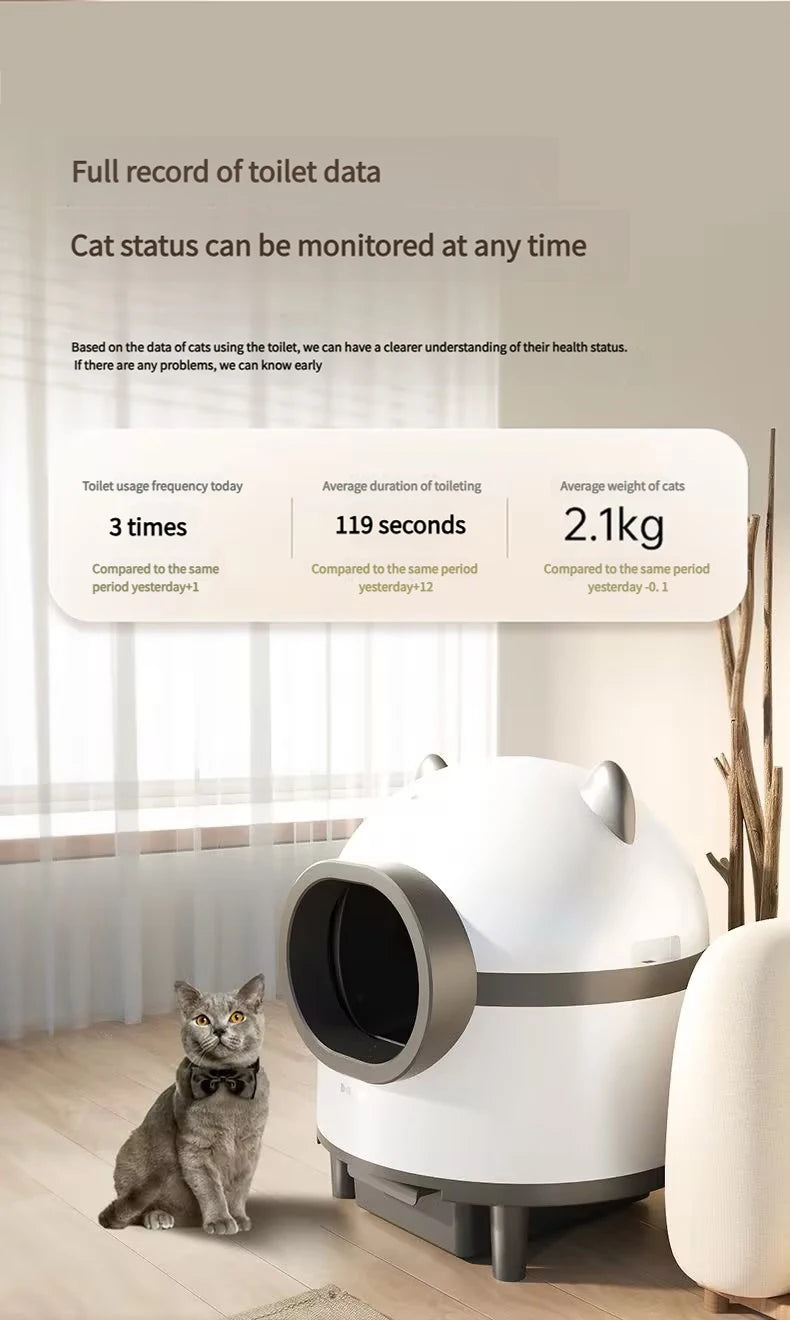 Wholesale Cheap App Self-Cleaning Smart Pet Cat Litter Box Auto Smart Cat Toilet Self Cleaning Cat Litter Box Automatic