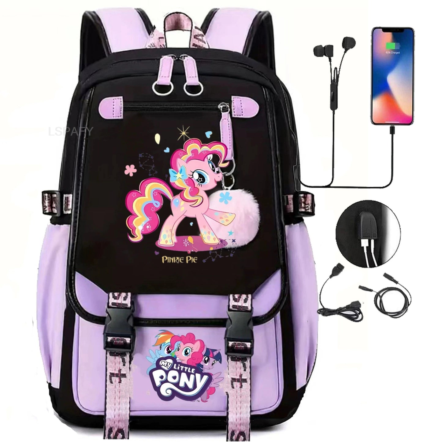 My Little Pony SchoolBags Fashion Boys Girls Backpack Rucksack Casual Travel Multipocket Book Bags New Semester Gift