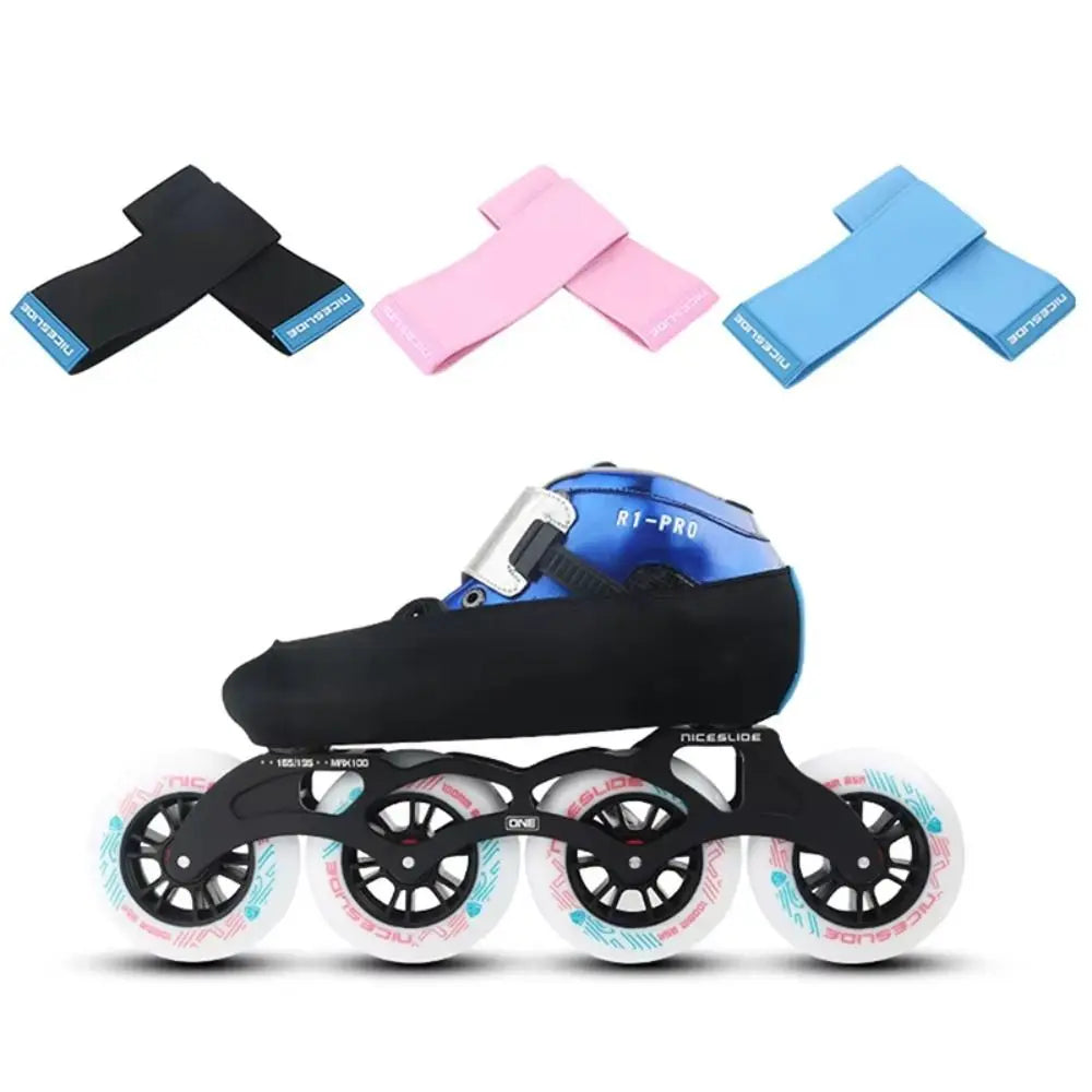 Scratch Resistant Roller Skating Shoes Cover Lightweight Speed Skating Ice Skate Boot Covers Stretch Elastic