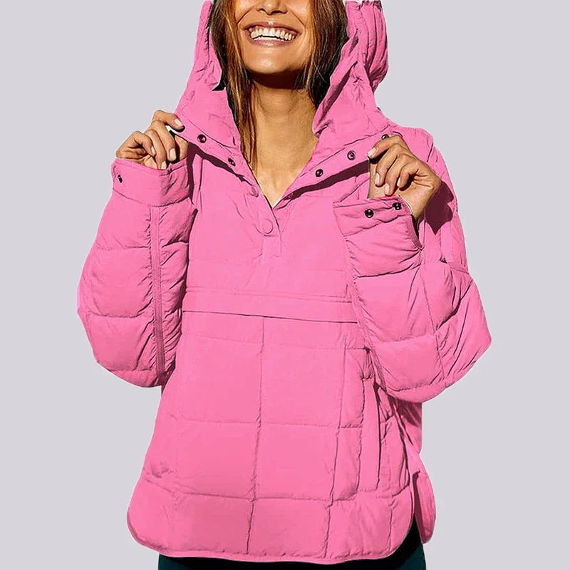 Winter Coat Women Casual Hoodies Jackets For Women Fashion Pocket Warm Long Sleeve Outerwear 2023