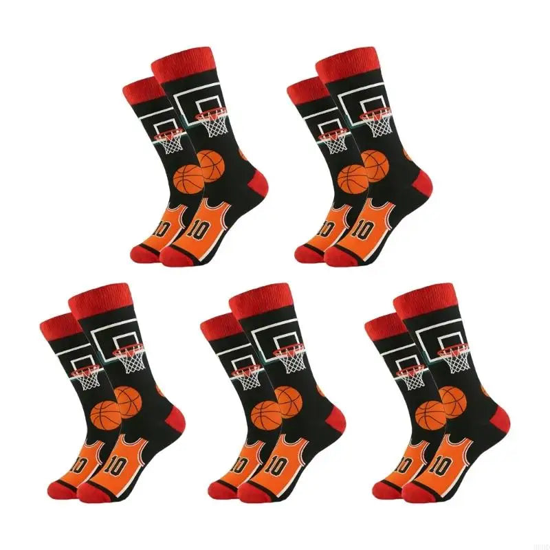 5 Pair Practical Breathable Sock Football Stockings Suitable for Reduce Fatigue and Improve Athletic Performances 69HD