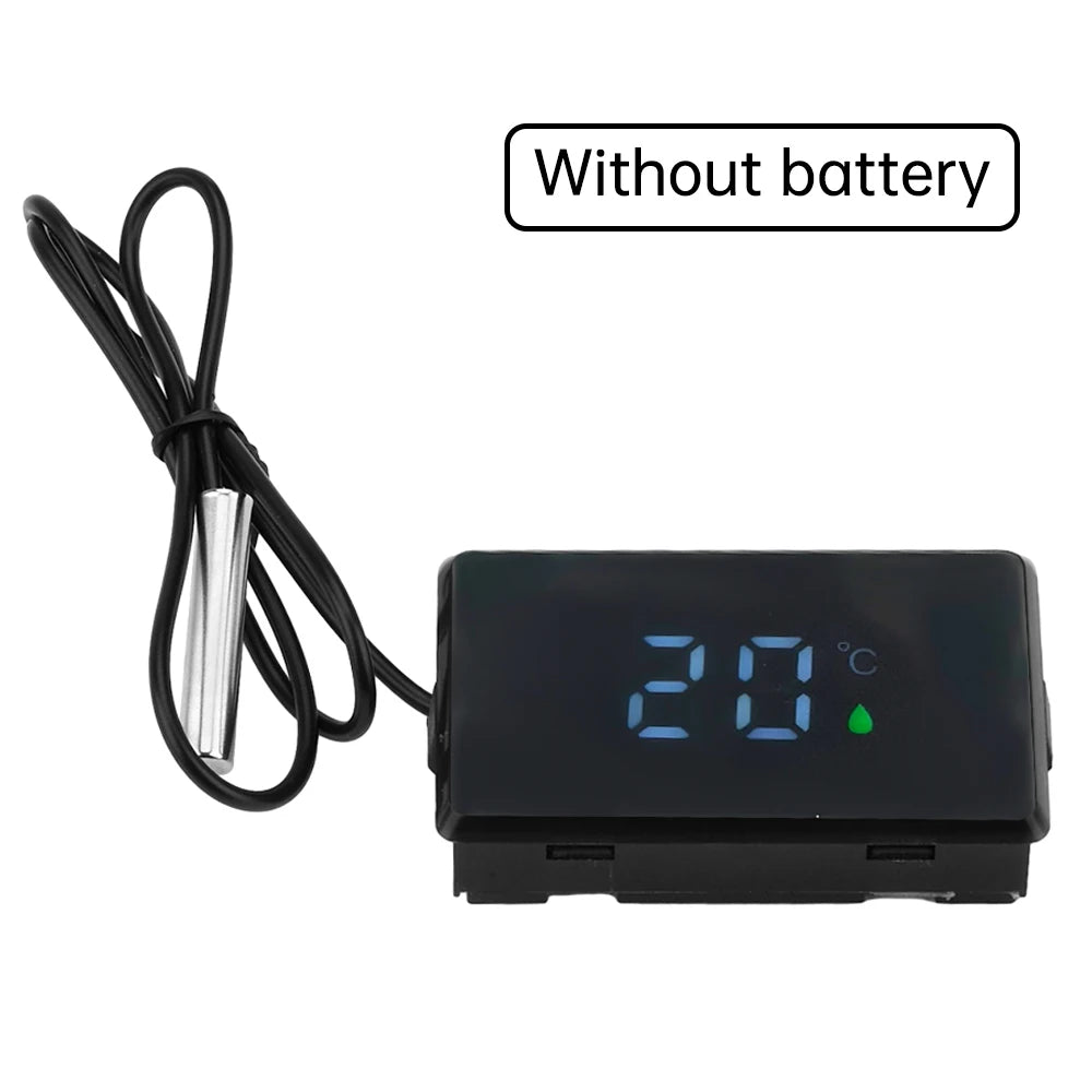 LED Digital Thermometer 0-99 ℃ with external waterproof probe wire High-precision Thermometer for bathtubs household refrigerato