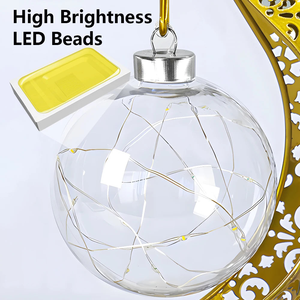 Ramadan Decorations Star Moon Light LED Eid Mubarak Lantern For Home Festival Eid Gift Lslamic Muslim Party Supplies Night Light