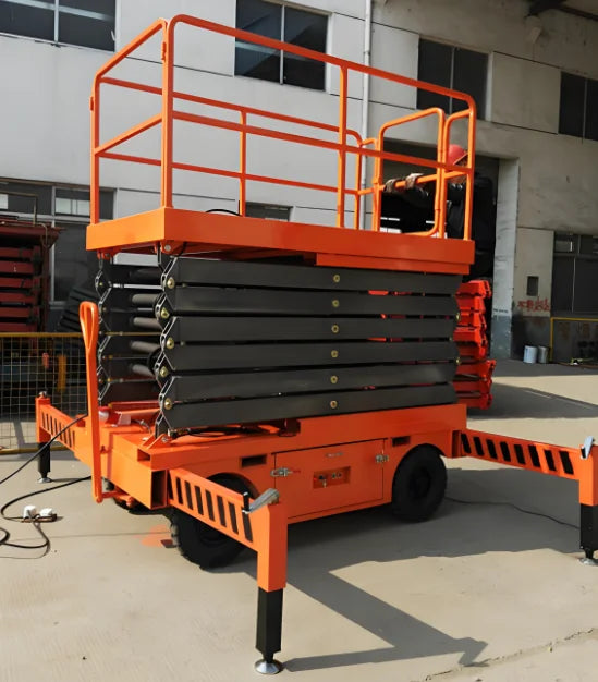 Customized Electric Scissor Lift 4-18m Aerial Skylift 6m 8m 10m 12m 14m Mobile Lifter Scaffolding Electric Hydraulic Scissor Lif