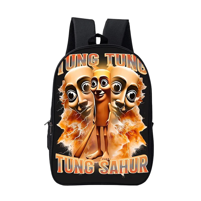 Cartoon Anime Game School Bag for Boy Girls Durable and Softback for Books Bag Italian Brainrot Children Backpack