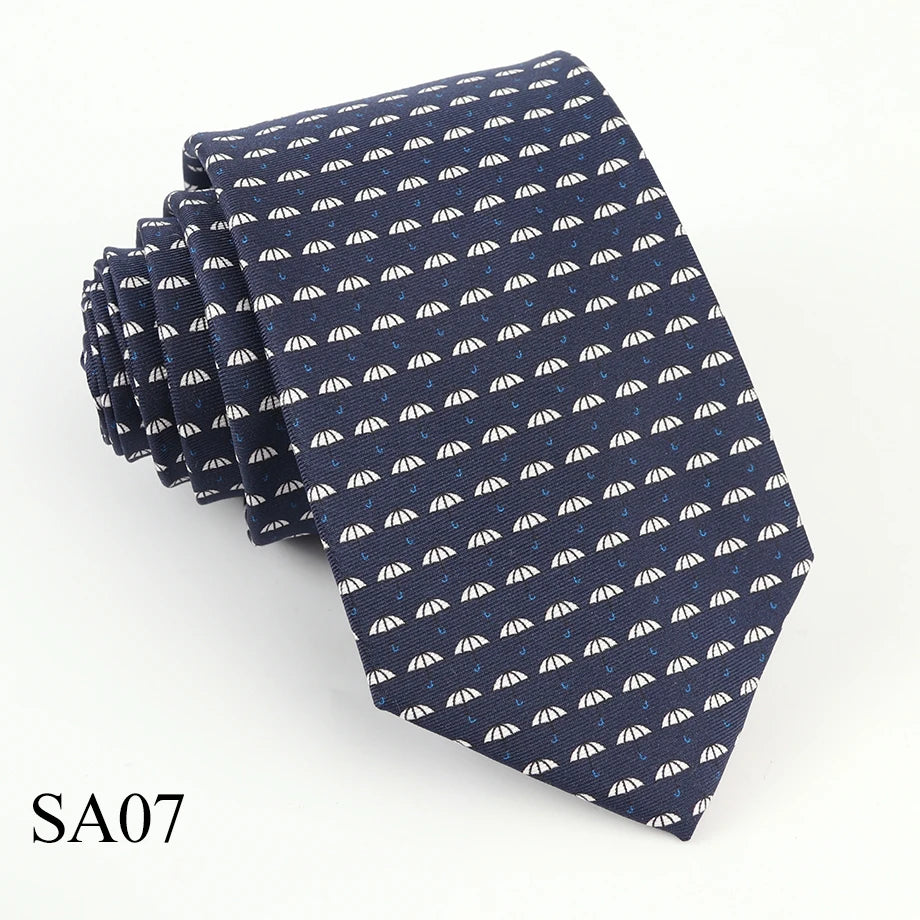 Tailor Smith 100% Silk Ties For Men Fashion Necktie With Bee butterfly sailboat  Animal Pattern Tie Father's Day Birthday Holida