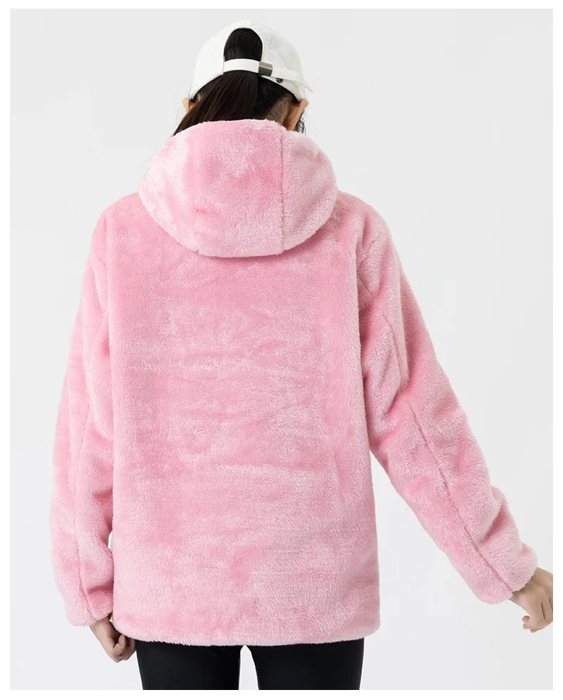 USB Infrared 9 Heating Areas Hoodies Sweater Winter Electric Heated Sweater Waistcoat For Sports Hiking Oversized M-6XL
