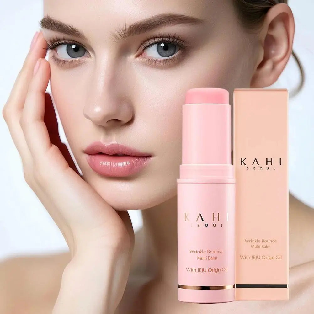 KAHI Wrinkle Bounce Multi Balm Stick Collagen Wrinkle Stick Korean Skin Care All-in-One Hydrating Lip Balm Eye Cream