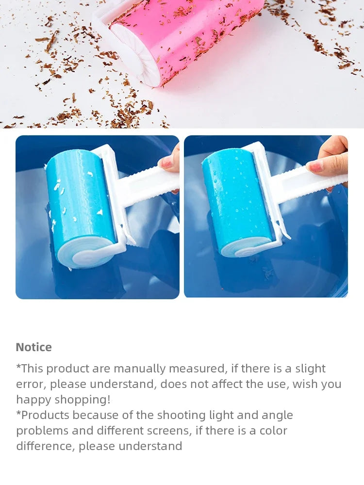 Washable Lint Roller Reusable Pet Hair Remover Brush Sticky Hair Removal Tool for Clothes Lint