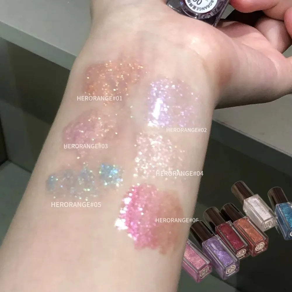 Sparkle Long-Lasting Lip Gloss Non-Fading Moisturizing Liquid Lipstick Non-Sticky Clear Lip Glaze for Women