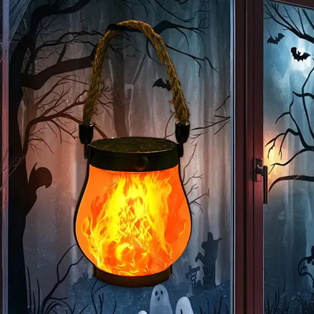 Solar Lanterns Outdoor Waterproof With Realistic Flickering Flame, Dual Charging (USB/Solar) For Yard Patio Garden Porch Decor