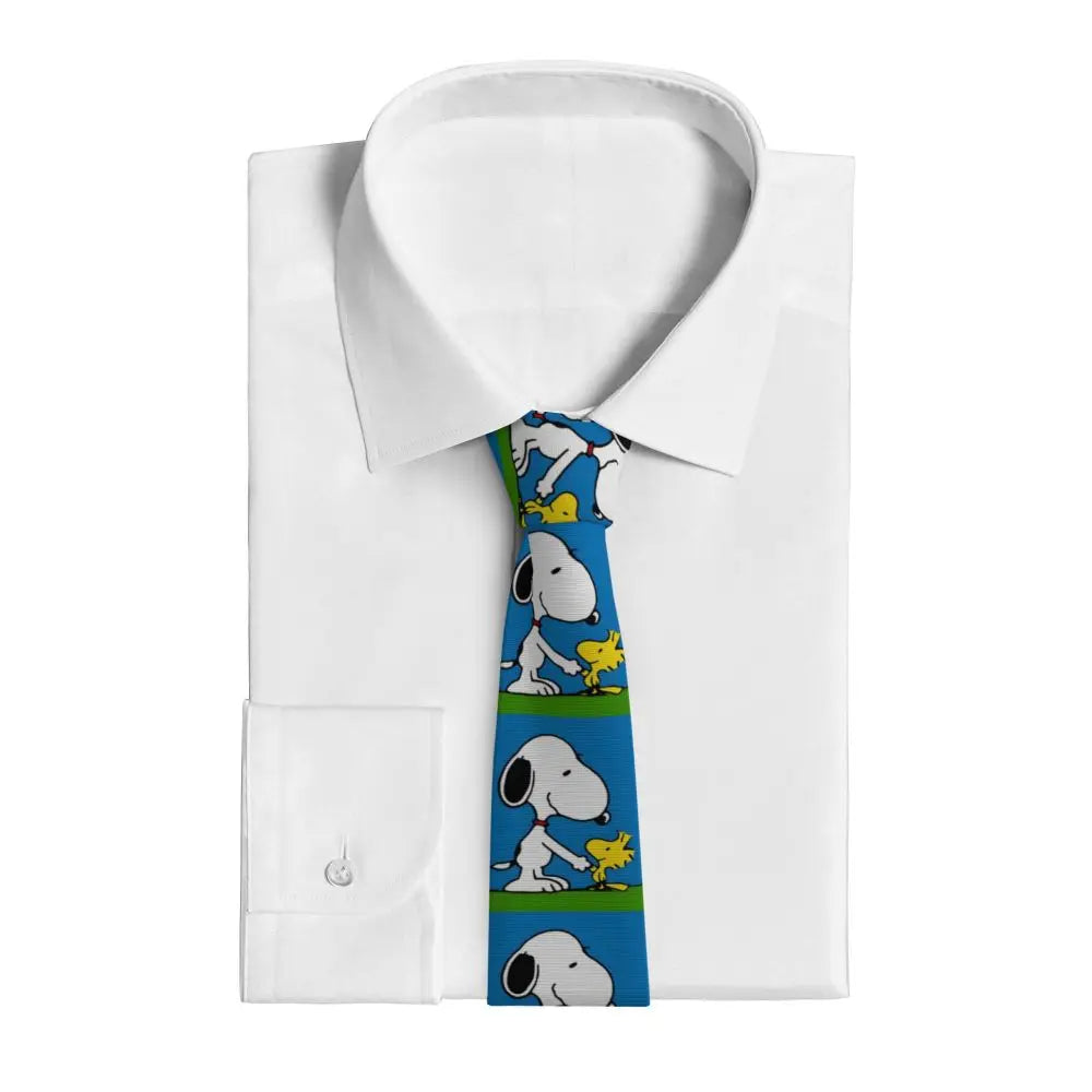Personalized Fashion S-Snoopys Neckties Men Silk Cartoon Office Neck Tie