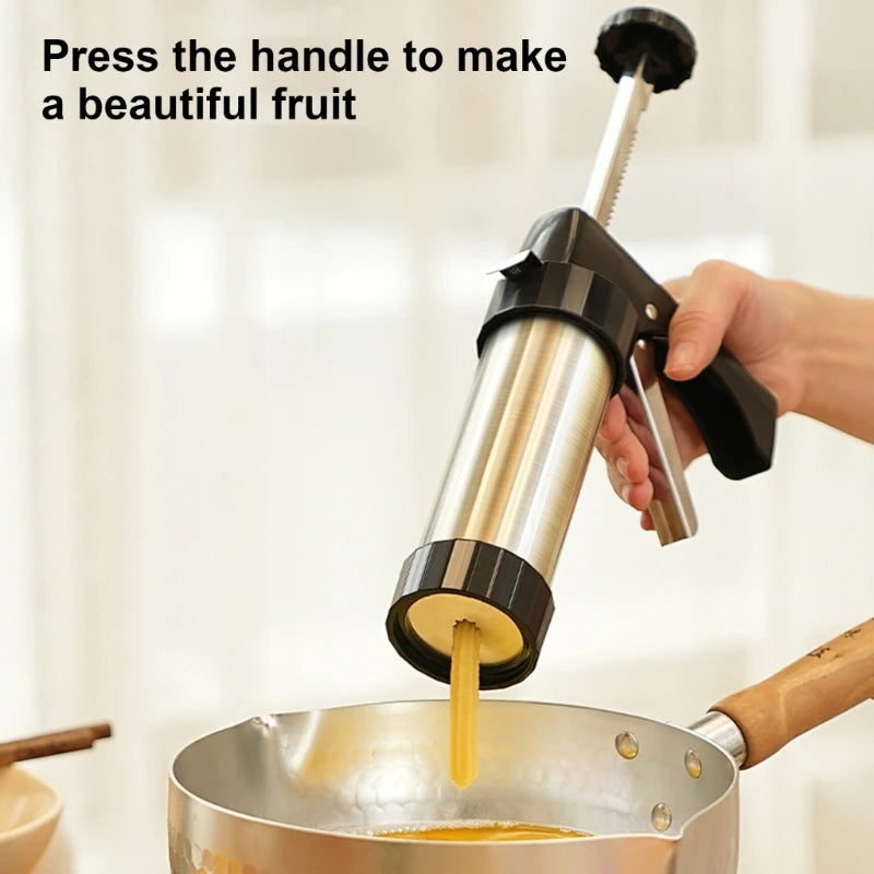 Easy To Use Churro Press Stainless Steel Spanish Treat Machine Professional Cookie Press Practical Kitchen Baking Tool