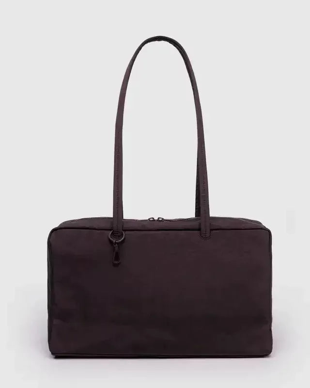 Ladies' Bowling Tote Bag  Nylon Shoulder Bag Large Capacity Simple Versatile Ultralight Zipper Commuting Travel Bag