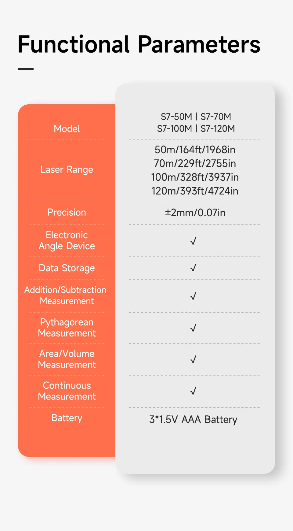 Aicevoos Digital Laser Rangefinder 50M 70M 100M 120M Laser Distance Meter Trena Laser Tape Measure Roulette Range Finder