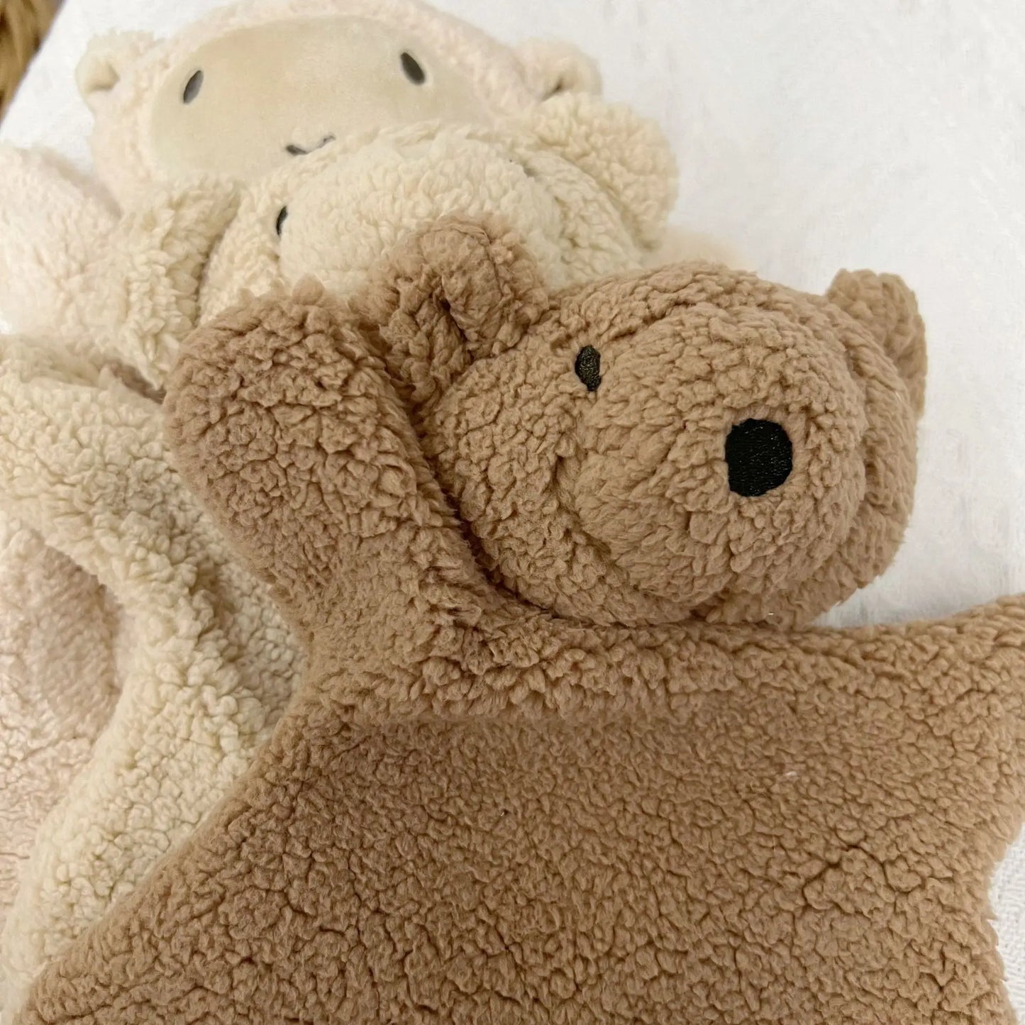 Baby Soothing Doll for Newborn Accessories Photography Props Cute Bear Baby Sleeping Doll Baby Care Soft Plush Dolls