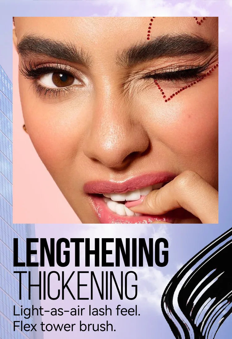 Colorful Mascara Thick Curl Waterproof Natural Eyelash Lengthens Long Lasting Quickly Dry Blue Brown Black Mascara Eye Makeup