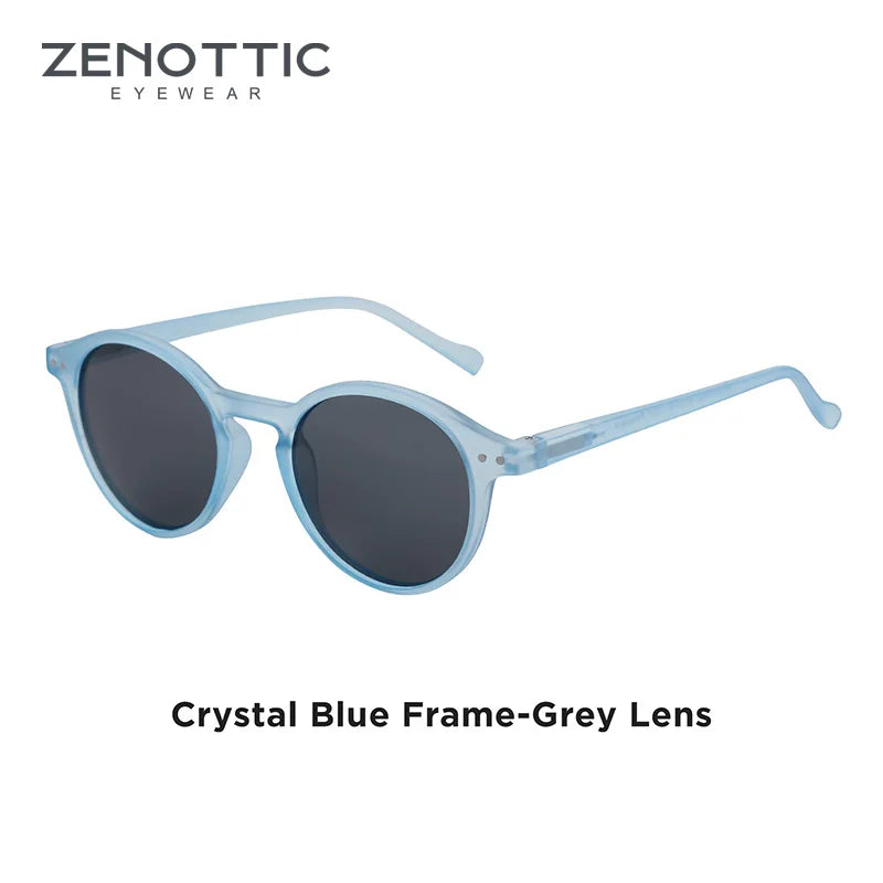 ZENOTTIC Retro Polarized Sunglasses 2023 2024 Men Women Vintage Small Round Frame Sun Glasses Polarized Lens UV400 Goggles Shade