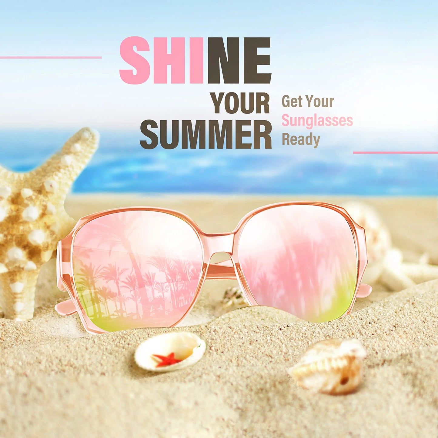 Polarized Sunglasses Fit Over Glasses for Women, UV400 Protection Square Shades Extra Large Sun Glasses