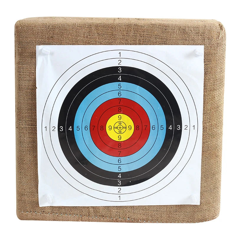 Archery Target Grass Square Target For Backyard - 20inch Bow Archery and Arrows Block Straw Target For Compound Recurve Bow Shoo