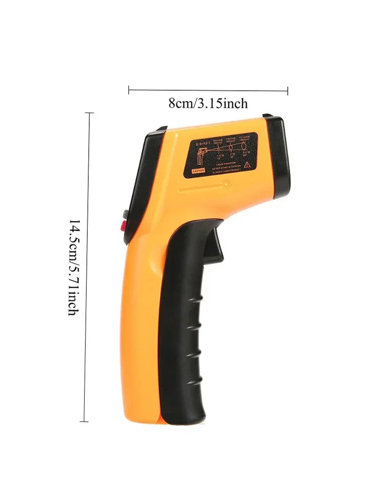 LCD Digital Laser Temperature  Meter Gun High-precision Infrared Thermometer -50~400°C Laser Positioning Non-contact Thermometer