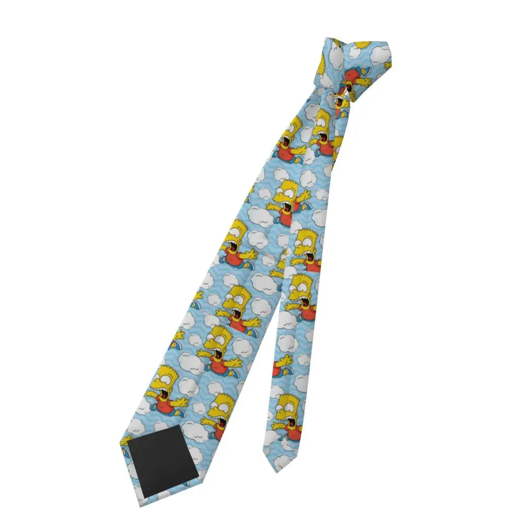Personalized The S-Simpsones Homer Neck Ties Men Formal Silk Wedding Neckties