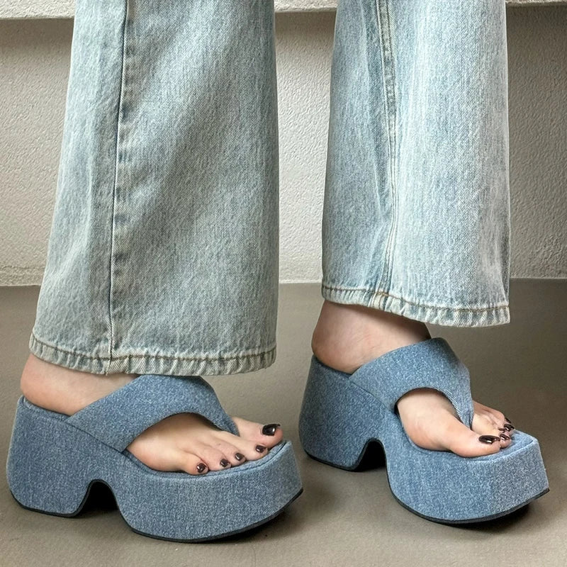 Pumps Flip Flops Slippers Shoes For Ladies New 2026 Female Footwear Platform Wedges Women Slippers Fashion Slides Heels  Shoes