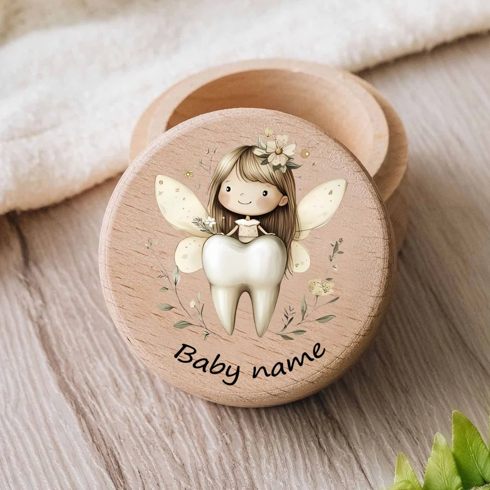 Personalised Baby First Tooth Wooden Tooth Box Milk Teeth Storage Collect Teeth Custom Name Keepsake Boxes Abiraterone acetate