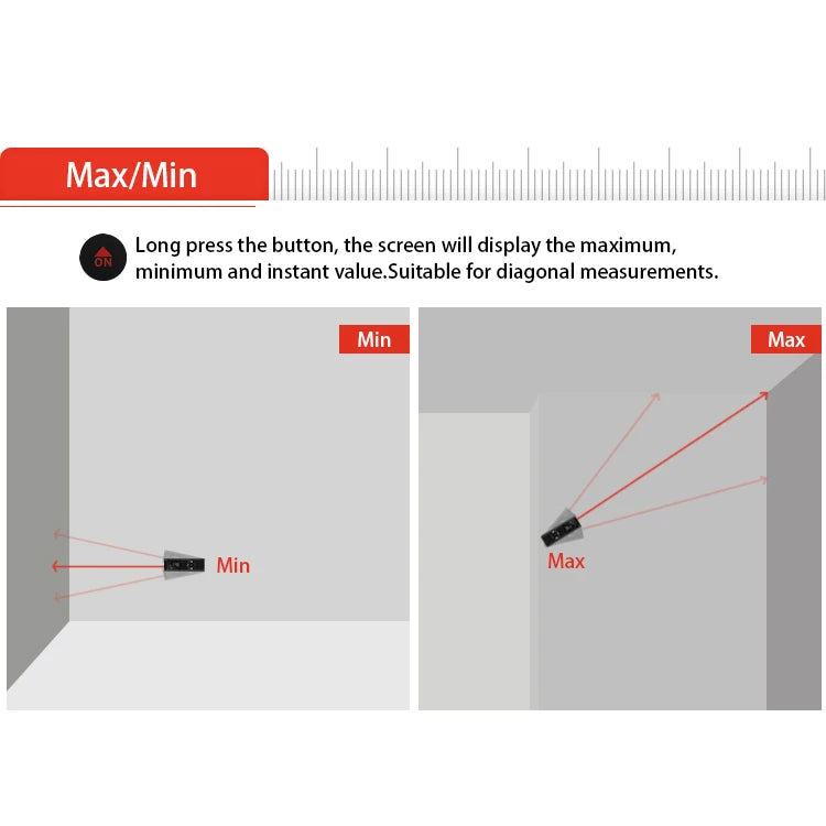 40M Laser Distance Meter Portable Rangefinder USB Charging Laser Trena Measure Tools Digital Rangefinder With Angle Measure