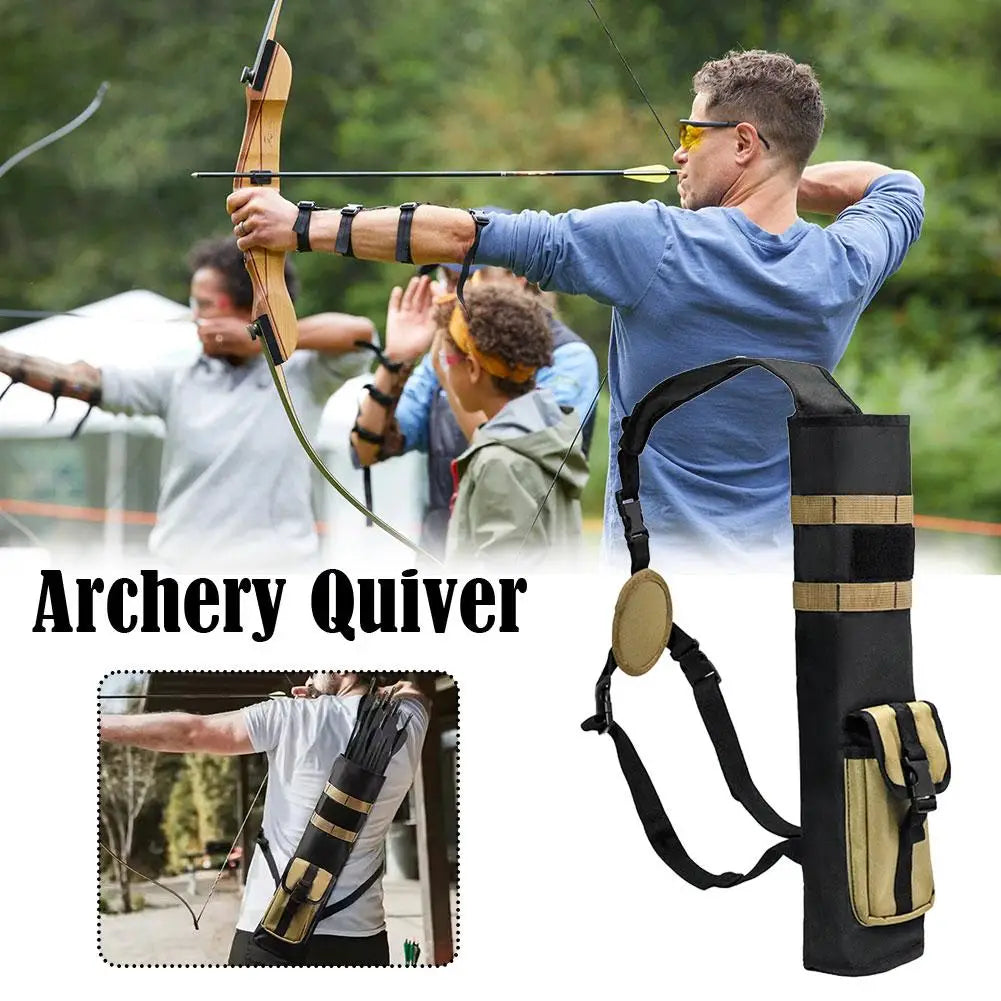 Archery Quiver For There-point Formula, Multifunctional Archery Quiver With Adjustable Strap And Pockets , Tactical Arrow Holder